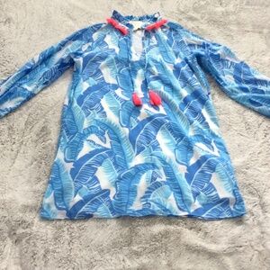 STS Sail to Sable Stand-Up Ruffle Collar Neck Lined Dress w/Tassel Tie Closure